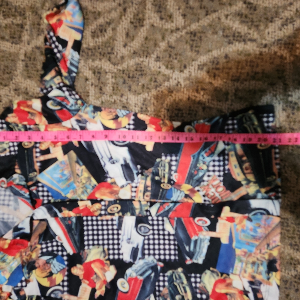 Vintage Graphic Print Button Up Shirt - Picture 8 of 9
